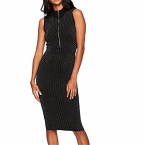 𝐗𝐎𝐗𝐎 Women's Mockneck Lurex Gold Hard - Picture 1 of 8